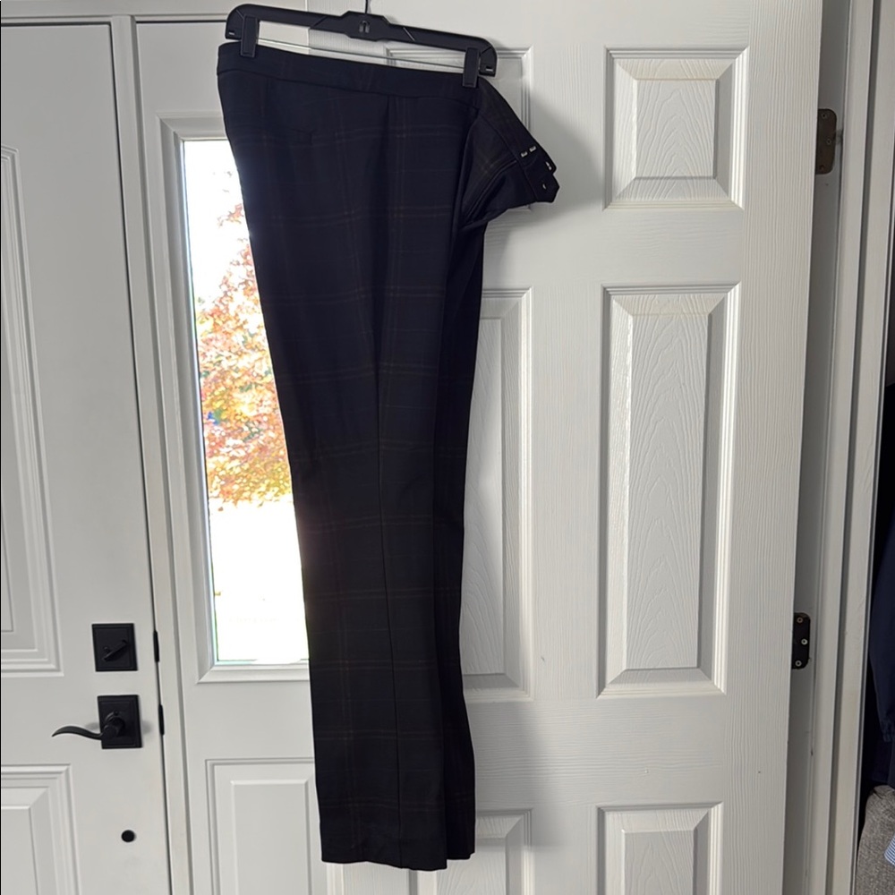 NYDJ Women’s Dark Plaid Dress Pants